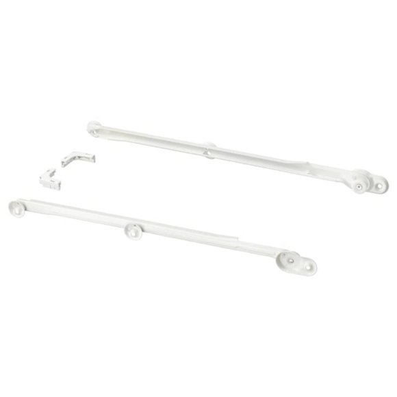 IKEA KOMPLEMENT Pull out Rail (1 Pair) for Baskets 22-7/8" White 302.632.45 - Picture 1 of 1